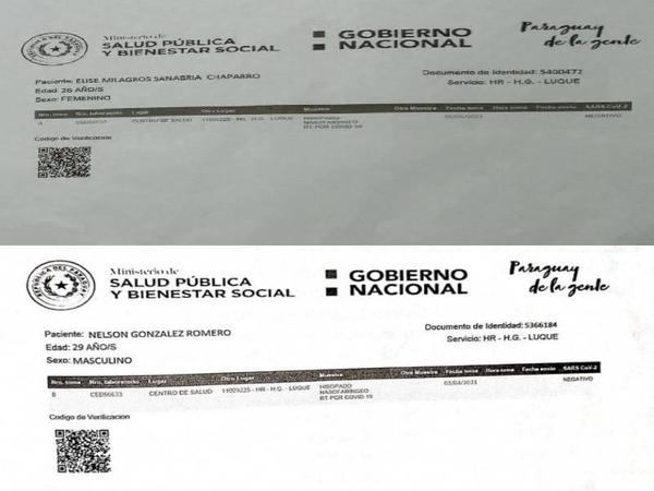 Detienen a parejas por presentar Test de Covid-19 falsos – Prensa 5