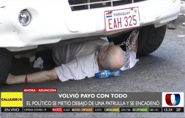 Exsenador "Payo" Cubas protagoniza incidentes
