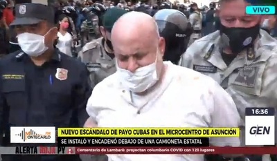 Tras incidentes con policías, detienen a Paraguayo Cubas