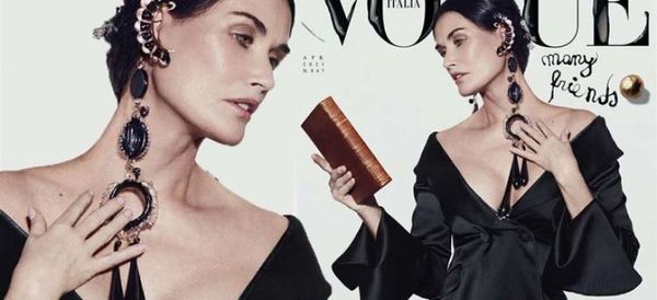 Demi Moore, bellísima a los 58 años, en la portada de Vogue