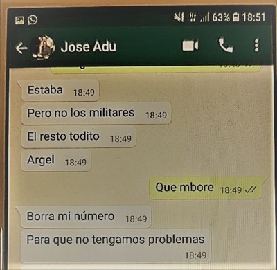 Mensajes en celular del chofer detenido en CDE confirman el pago de coimas a aduaneros