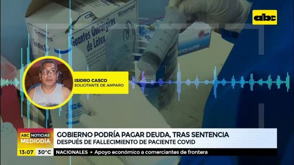 Gobierno podría pagar deuda, tras sentencia - ABC Noticias Mediodía - ABC Color