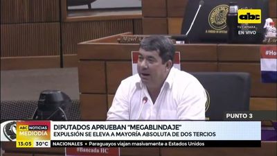 Diputados aprueban “Megablindaje” - ABC Noticias Mediodía - ABC Color