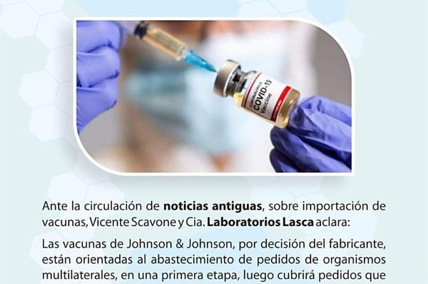 Lasca ve difícil vacunas para sector privado este año