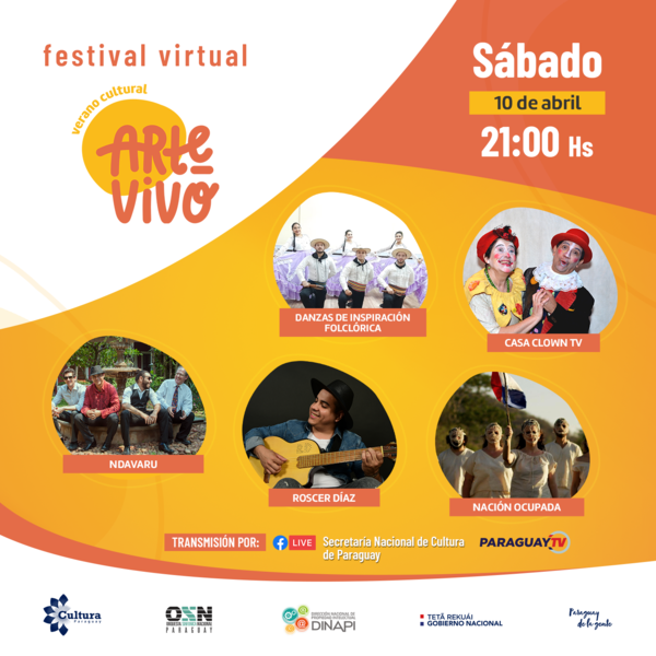 Sepa la grilla del Festival Virtual #ArteVivoVeranoCultural para este sábado y domingo | .::Agencia IP::.