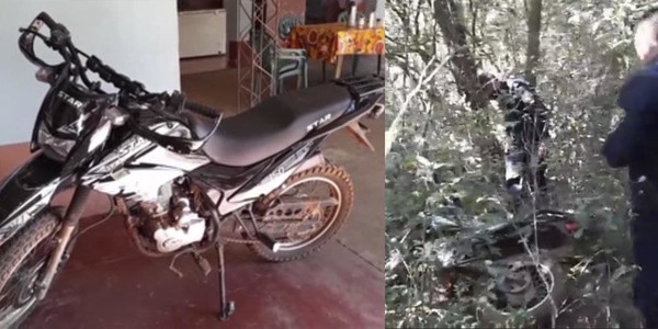 RECUPERARON UNA MOTOCICLETA HURTADA EN CORONEL BOGADO.