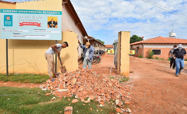 Iniciaron los trabajos de remodelación y ampliación en el Hospital de Caazapá - Noticiero Paraguay