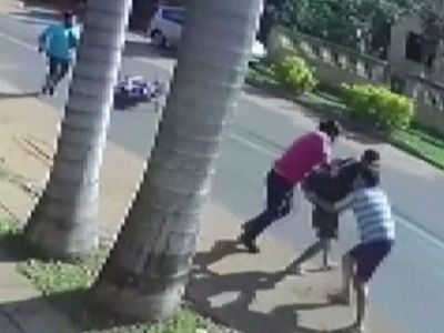 Joven arriesgó su vida por recuperar su mochila