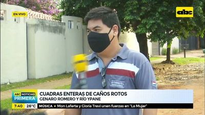 Se desperdician “ríos” de agua limpia que hacen honor a los nombres de las calles en Trinidad - Nacionales - ABC Color