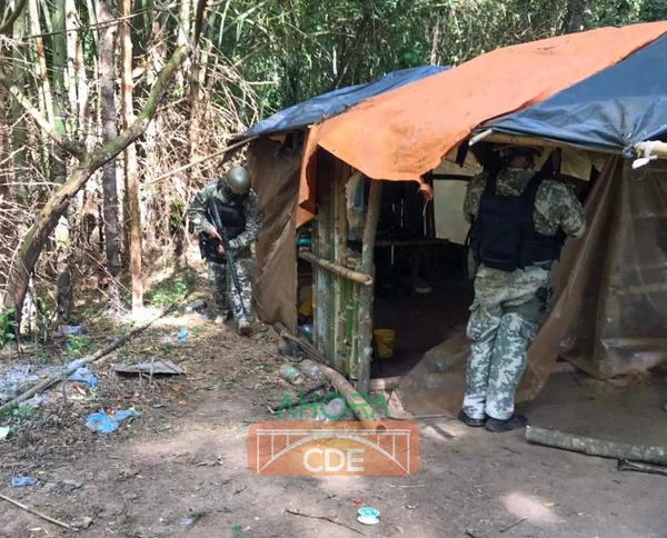 Armada paraguaya destruye campamentos clandestinos en el Este