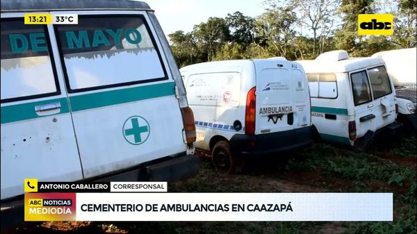 Cementerio de ambulancicas en Caazapá - ABC Noticias Mediodía - ABC Color