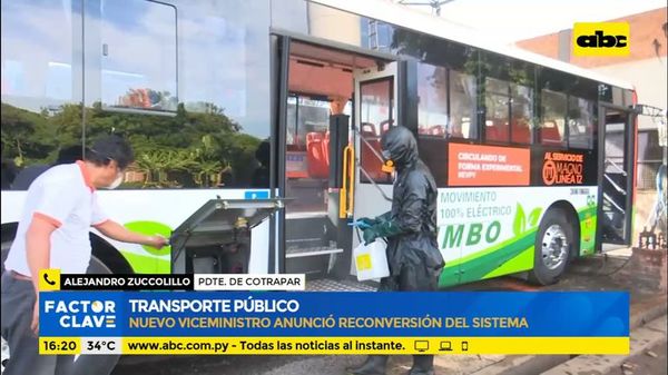 Transporte público: nuevo ministro anunció reconversión del sistema - Factor Clave - ABC Color