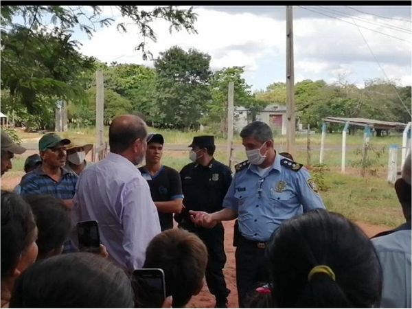 Policía comunica a campesinos sobre próximo desalojo en Yby Yaú