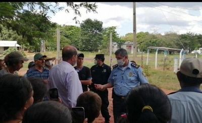 Policía comunica a campesinos sobre próximo desalojo en Yby Yaú
