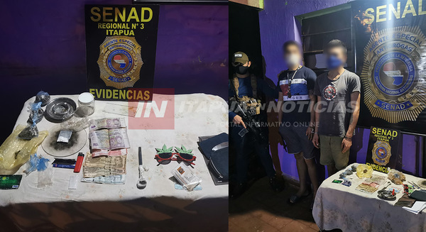DOS DETENIDOS POR LA SENAD EN EL MARCO DE LA LUCHA CONTRA EL MICROTRÁFICO.