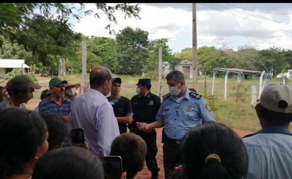 Policía comunica a campesinos sobre próximo desalojo en Yby Yaú