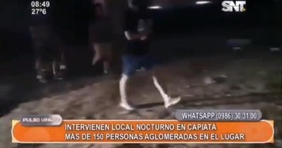 La Nación / Intervienen fiesta clandestina y carreras ilegales con 150 personas en Capiatá