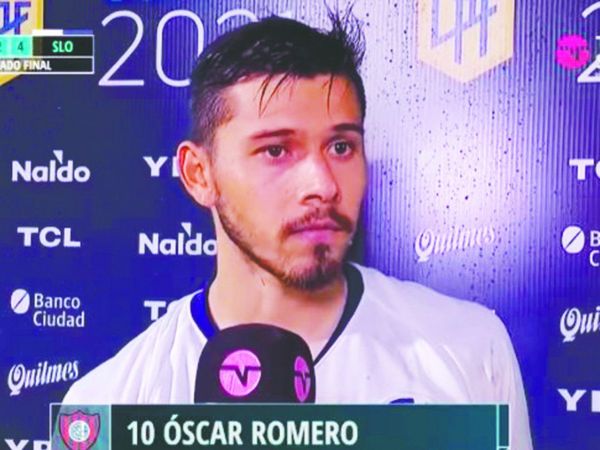 Óscar Romero: "Uno quiere ser titular, para eso uno trabaja"