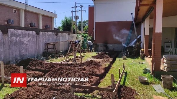 OBRAS EN USF DE CAP. MIRANDA: CONSTRUYEN SALA PARA INTERNACIÓN CON CINCO CAMAS.