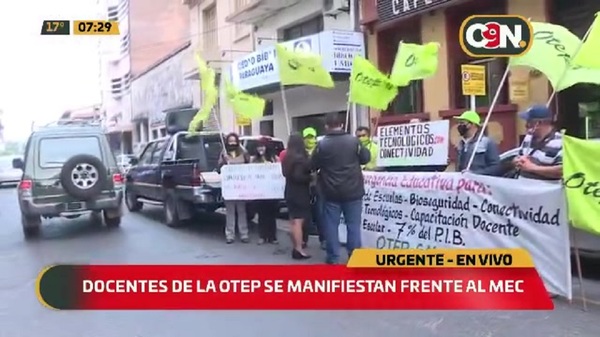 Docentes de la OTEP piden suspensión de clases presenciales ante colapso sanitario - C9N