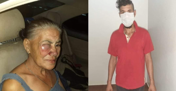 Hombre golpeó brutalmente a su propia madre - Noticiero Paraguay