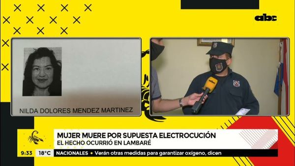 Supuesto hecho de electrocución de una mujer se investiga tras hallarse signos de violencia en el cuerpo - Nacionales - ABC Color