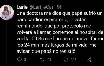 Testimonio de una joven tras perder a su padre por covid y tener a su familia internada