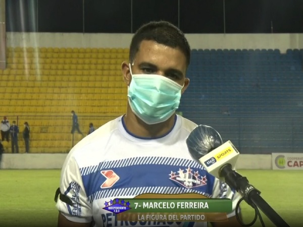 Marcelo Ferreira, la figura del partido entre Capiatá e Independiente