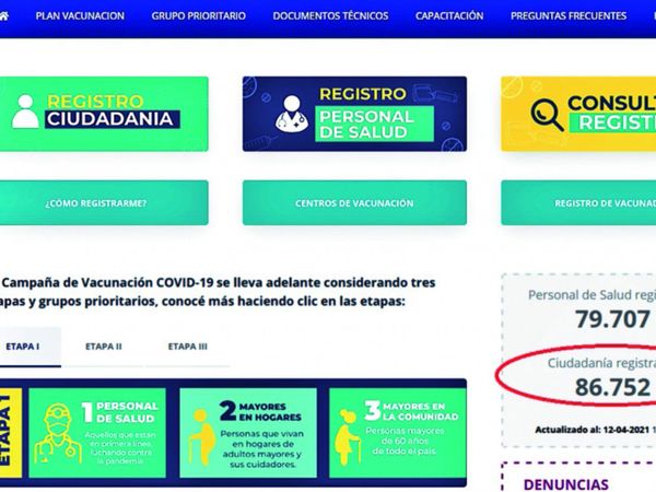 Hubo un boom de inscriptos, a la espera de ansiada dosis