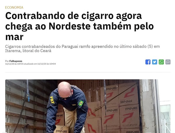 Sorprende CONTRABANDO de CIGARRILLO desde Paraguay al Brasil por el MAR
