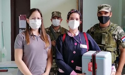 Sigue la vacunación contra el Covid-19 en Adultos mayores en el departamento Caaguazú