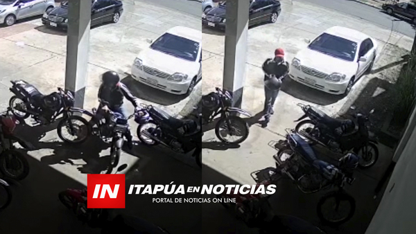 DELINCUENTE ELIGE LA MOTOCICLETA A HURTAR DE UN ESTACIONAMIENTO EN ENCARNACIÓN.