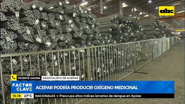 Acepar podría producir oxígeno medicinal - Factor Clave - ABC Color