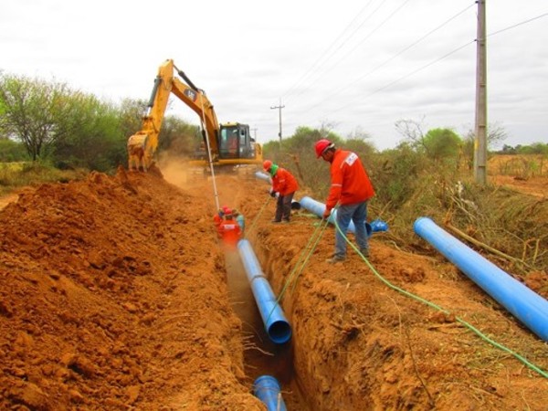 Acueducto: red de distribución entre Filadelfia y Mariscal Estigarribia, con 70% de avance | .::Agencia IP::.