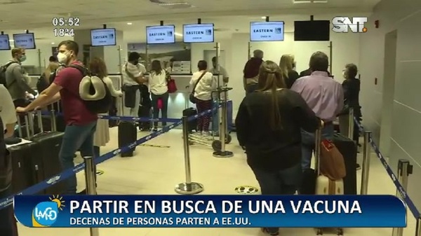Aeropuerto Silvio Pettirossi: Decenas de personas parten a EE.UU - SNT