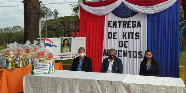 Lanzamiento de entrega de kits de alimentos a instituciones educativas del Guairá - Noticiero Paraguay
