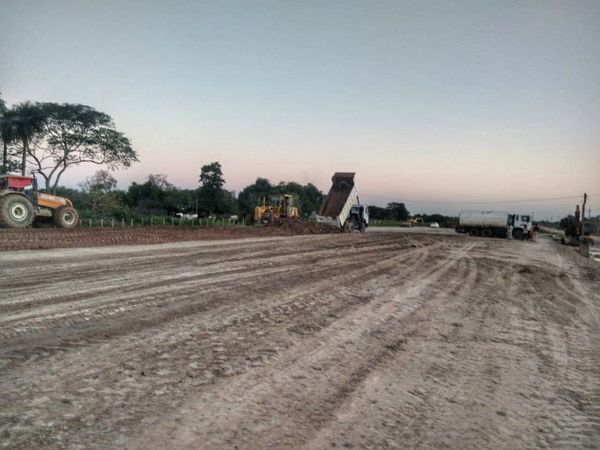 Arrancó el refulado en la obra 1 del tramo Alberdi-Pilar