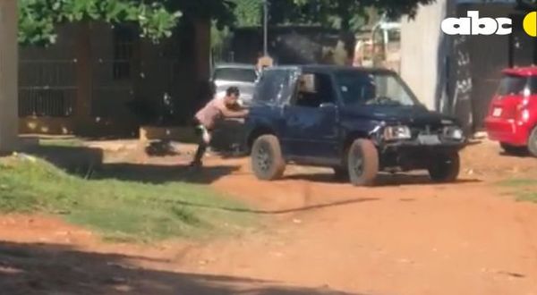 Karma instantáneo: Camioneta usada para asaltos les jugó una mala pasada y uno terminó detenido - Nacionales - ABC Color