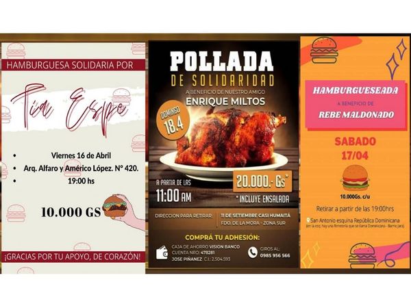 No cesan los eventos benéficos para ayudar a los enfermos de Covid-19