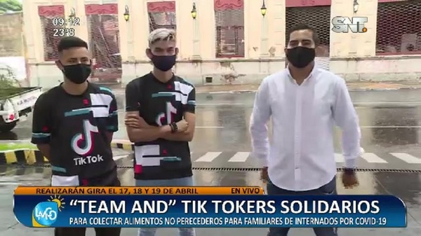 "Team AND" Tik Tokers solidarios - SNT