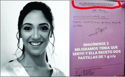 Fiscalía confirma existencia de dos recetas odontológicas en caso de joven fallecida