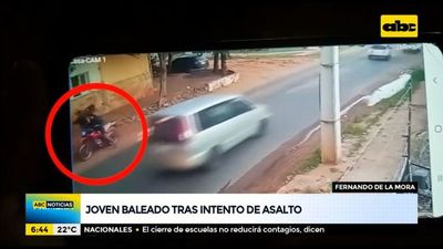 Joven baleado tras intento de asalto - ABC Noticias Primera - ABC Color
