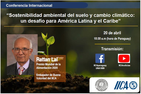 Invitan a conferencia magistral sobre sostenibilidad ambiental del suelo con experto internacional | .::Agencia IP::.