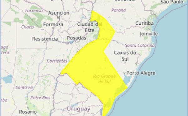 Alerta METEOROLOGICA para las Tres Fronteras