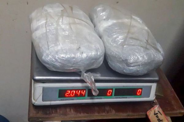Hallan más de dos kilos de marihuana en muro perimetral de Penitenciaria La Esperanza
