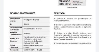 La Nación / Contrataciones suspende licitación cocinada a favor de empresa de los Friedmann