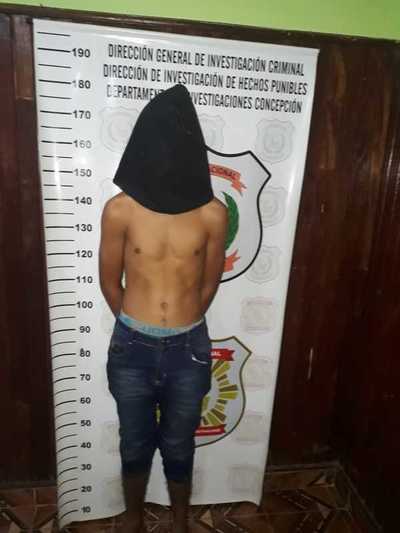 Detienen a presunto delincuente en Concepción