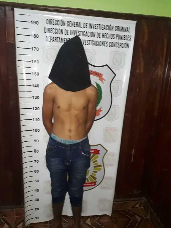 Detienen a presunto delincuente en Concepción