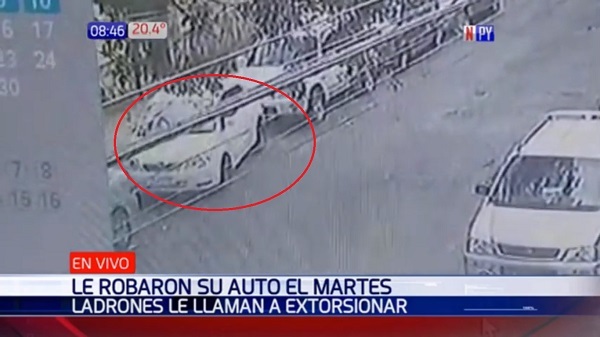 Joven sufre robo de automóvil y posterior extorsión