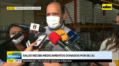 Salud recibe insumos donados por EE UU - ABC Noticias Primera - ABC Color